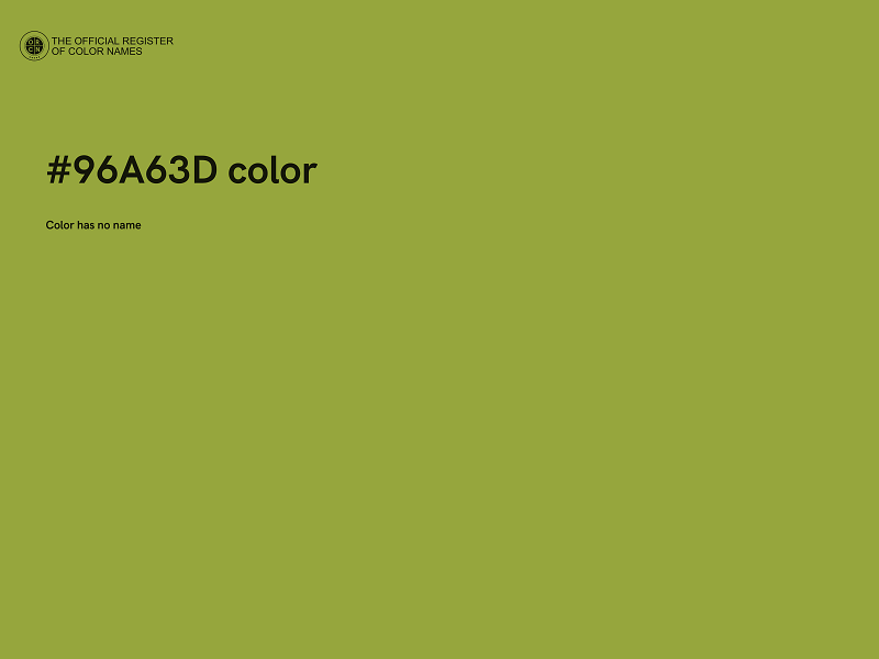 #96A63D color image