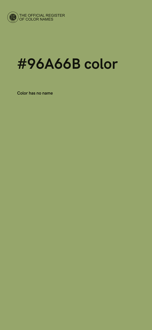 #96A66B color image