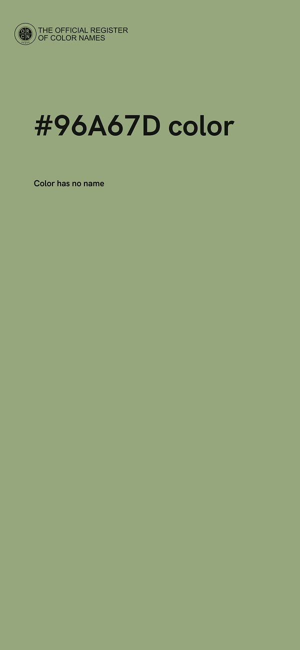 #96A67D color image