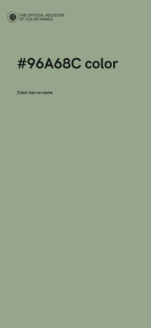 #96A68C color image