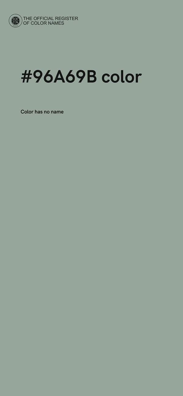 #96A69B color image