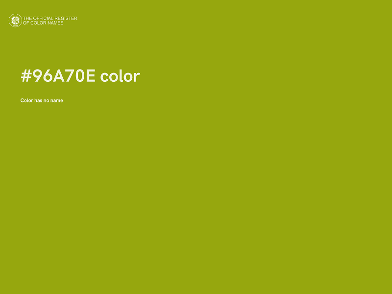 #96A70E color image