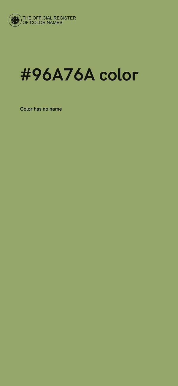#96A76A color image