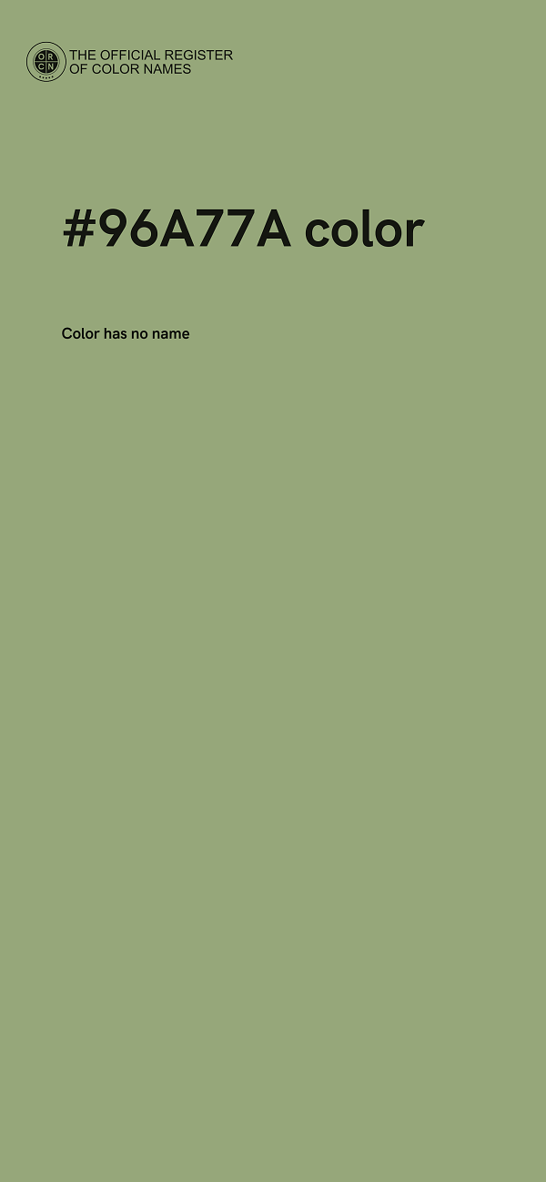 #96A77A color image