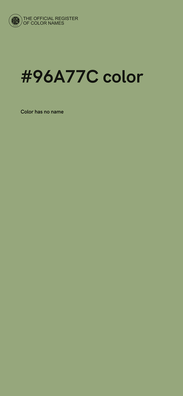 #96A77C color image
