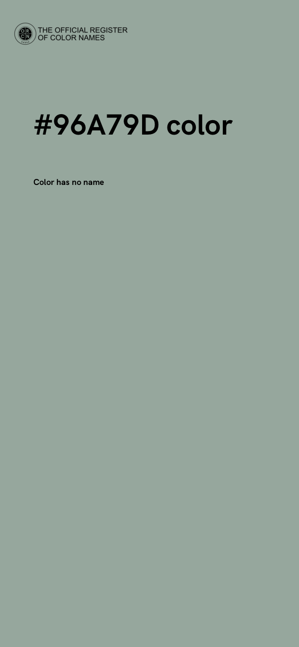 #96A79D color image