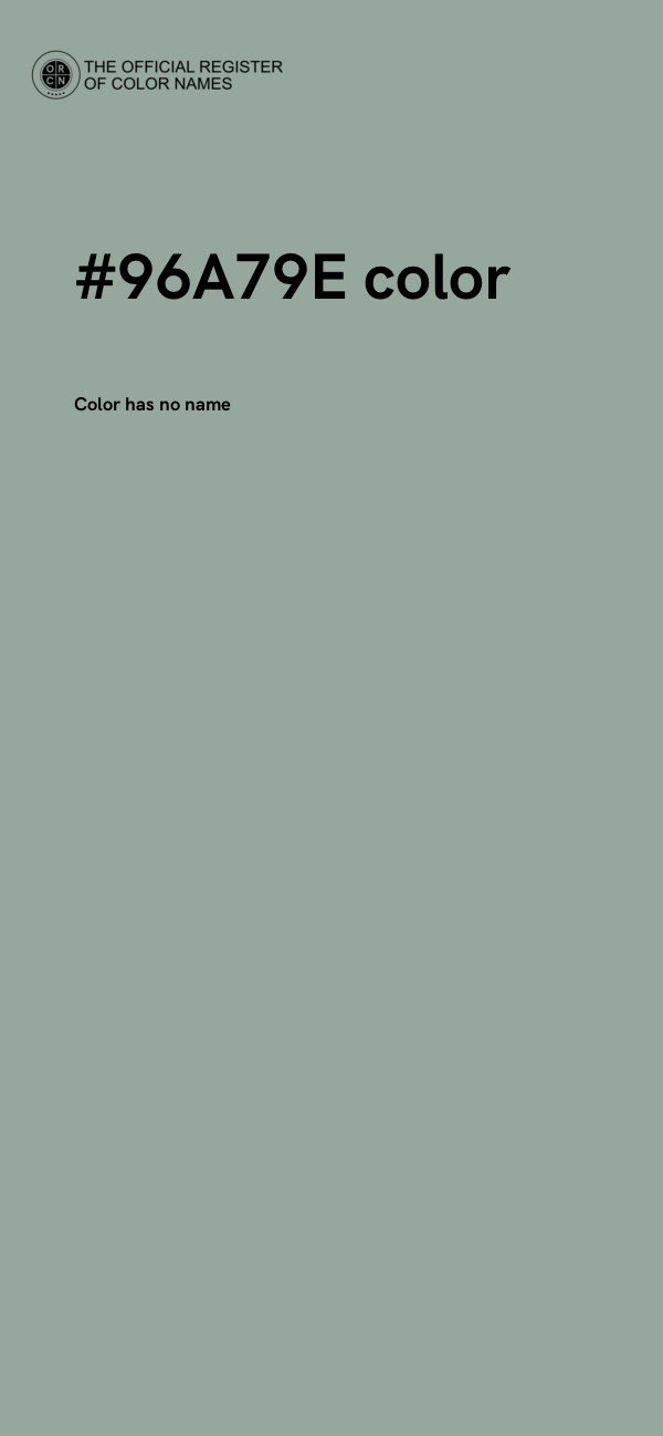 #96A79E color image