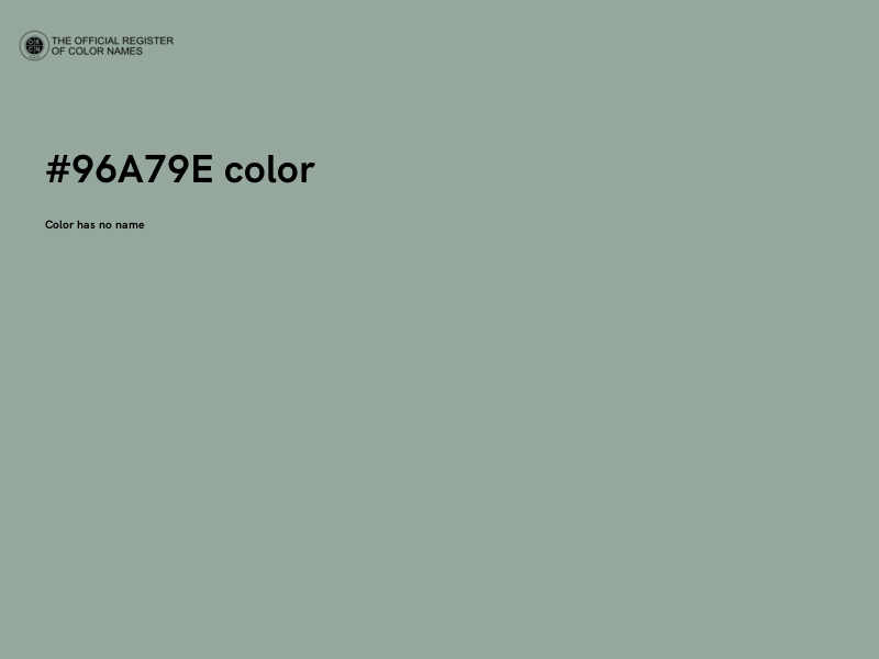 #96A79E color image