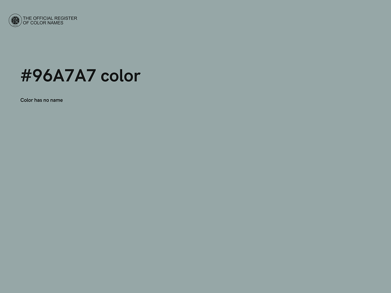 #96A7A7 color image