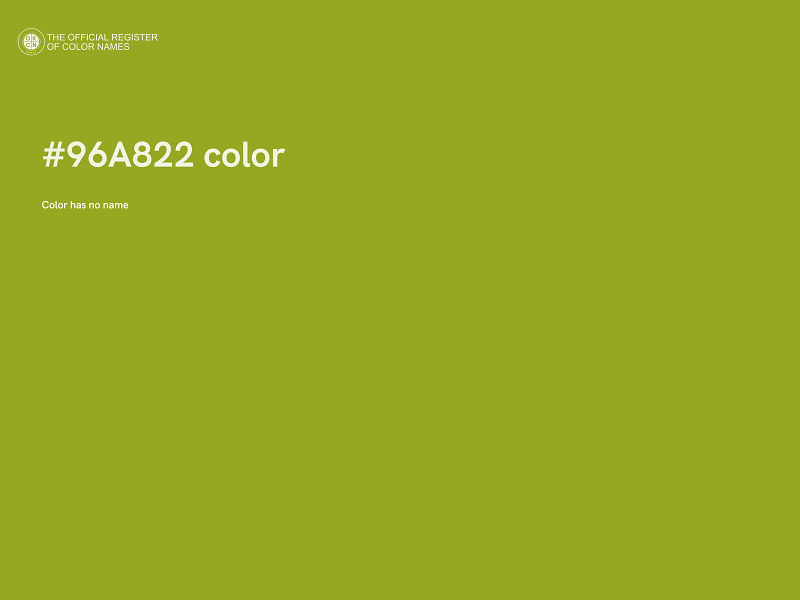 #96A822 color image
