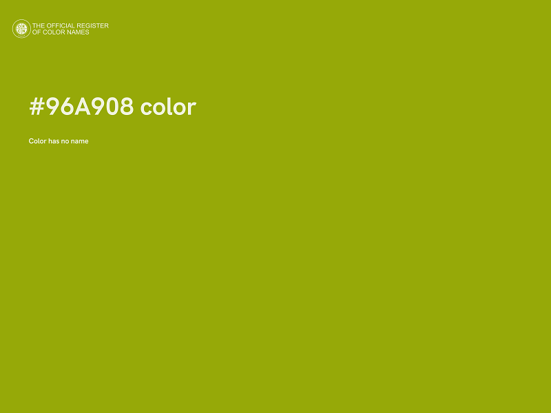 #96A908 color image