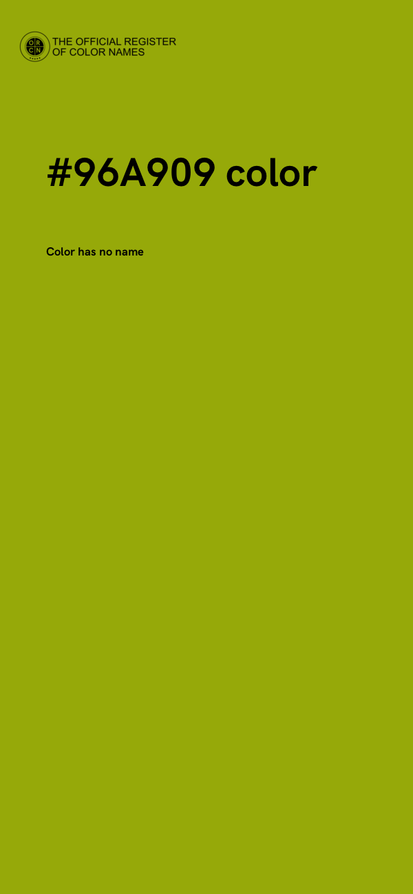 #96A909 color image