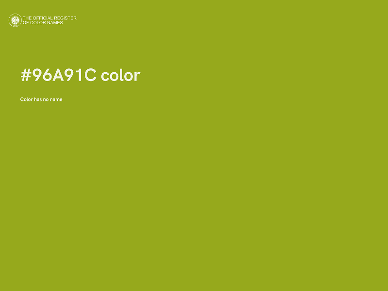 #96A91C color image