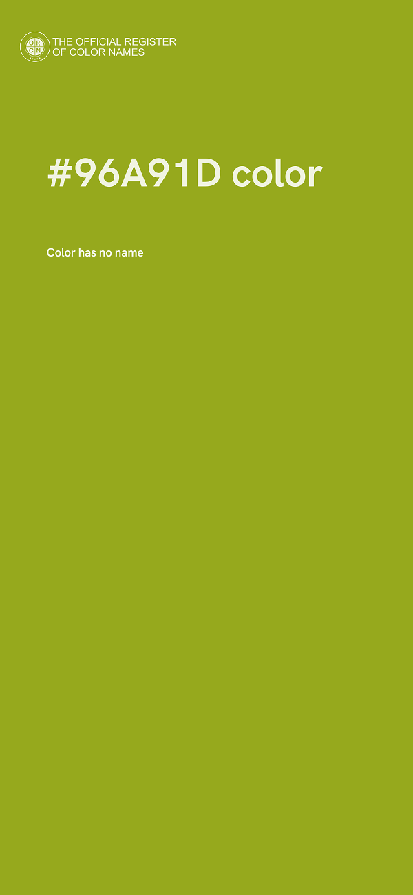 #96A91D color image