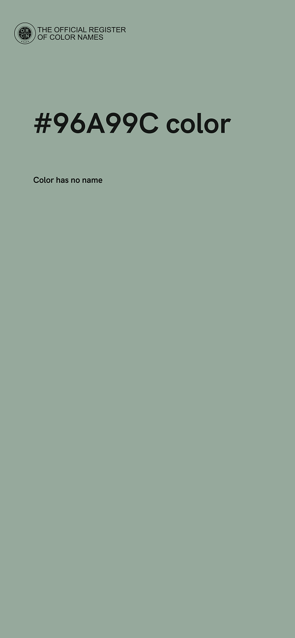 #96A99C color image