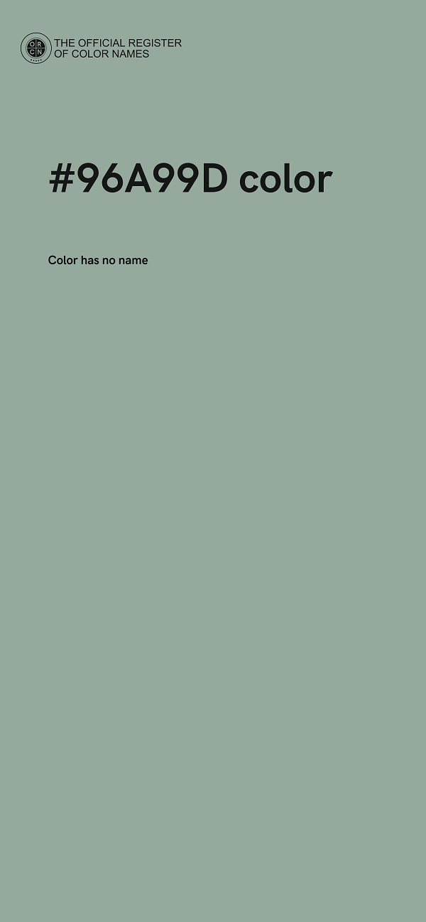 #96A99D color image