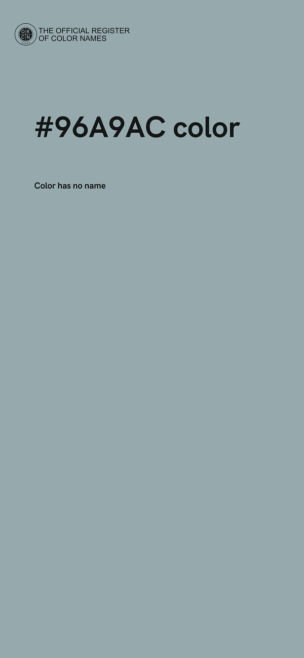 #96A9AC color image