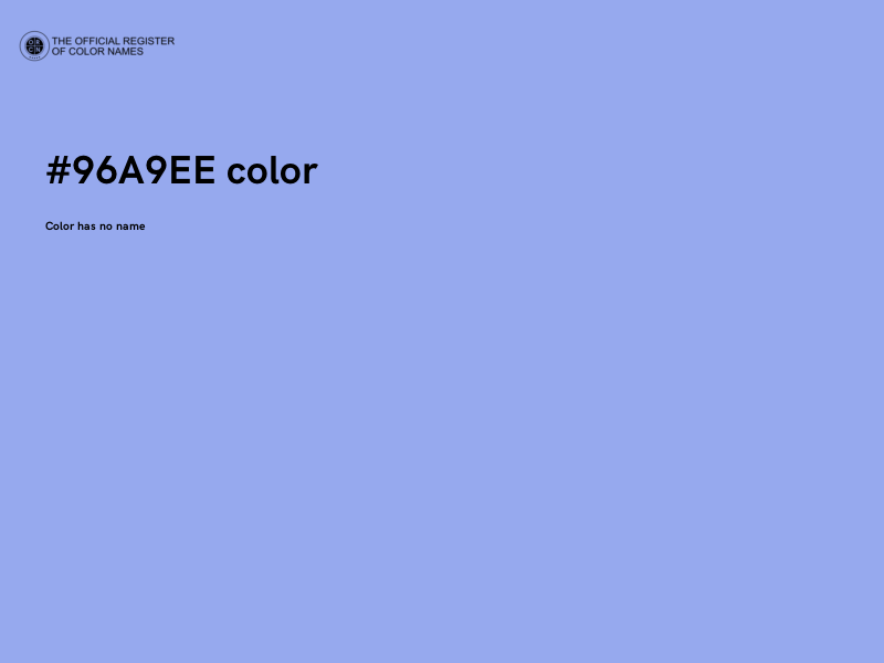 #96A9EE color image