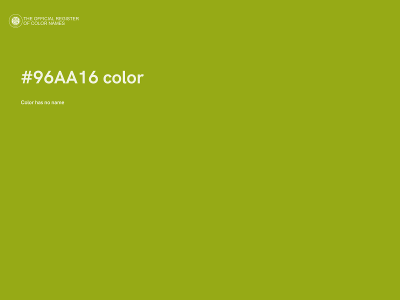 #96AA16 color image