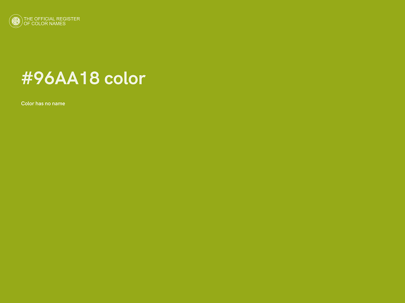 #96AA18 color image