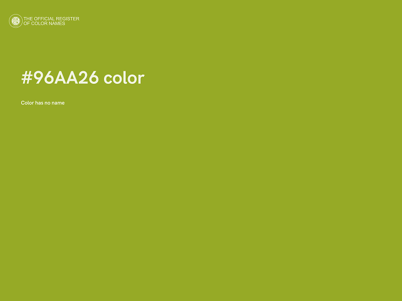 #96AA26 color image