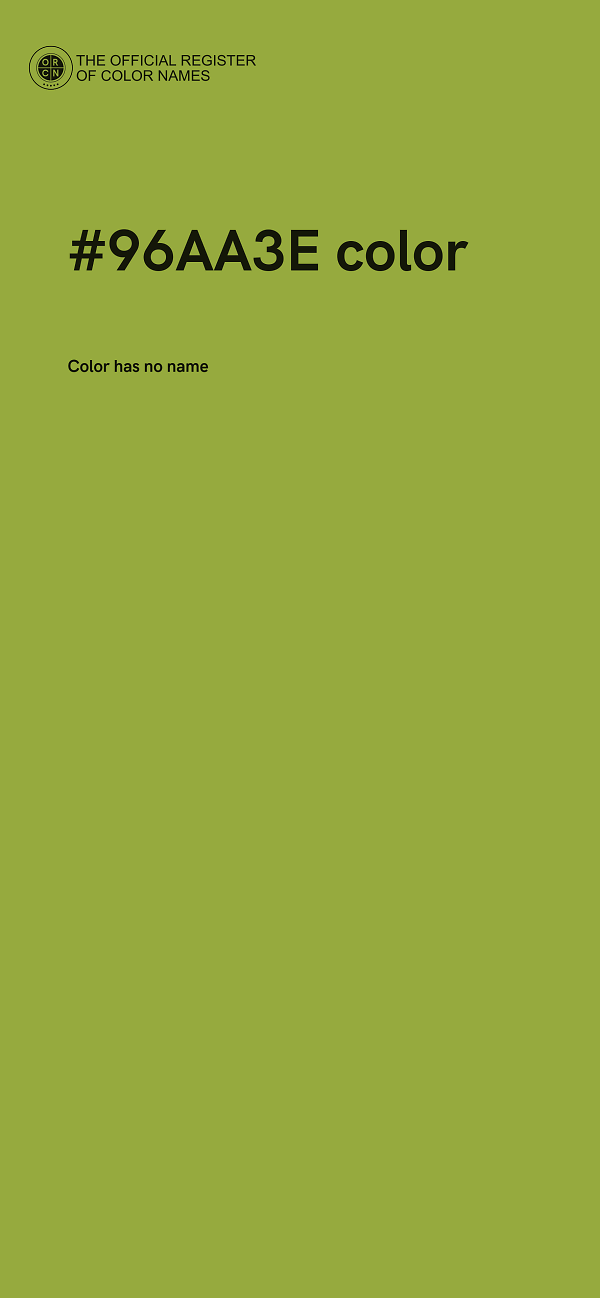 #96AA3E color image