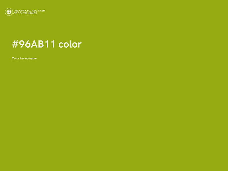 #96AB11 color image