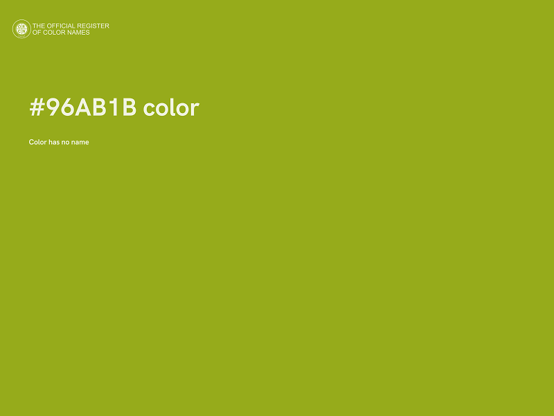 #96AB1B color image