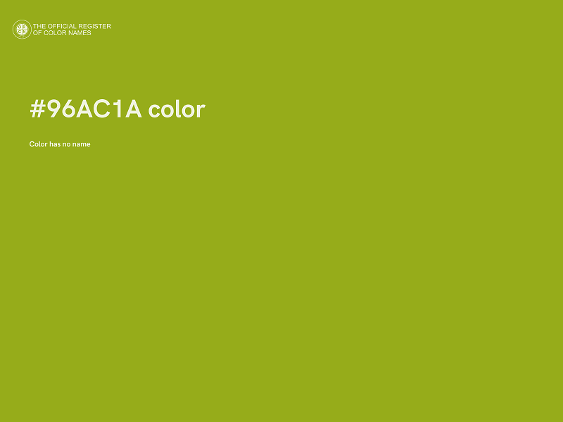 #96AC1A color image