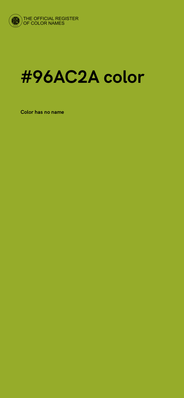 #96AC2A color image