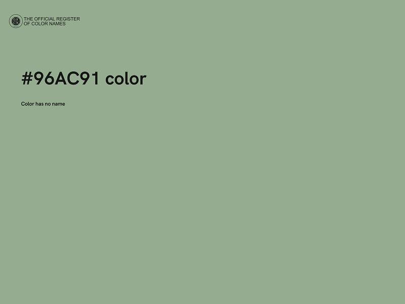 #96AC91 color image