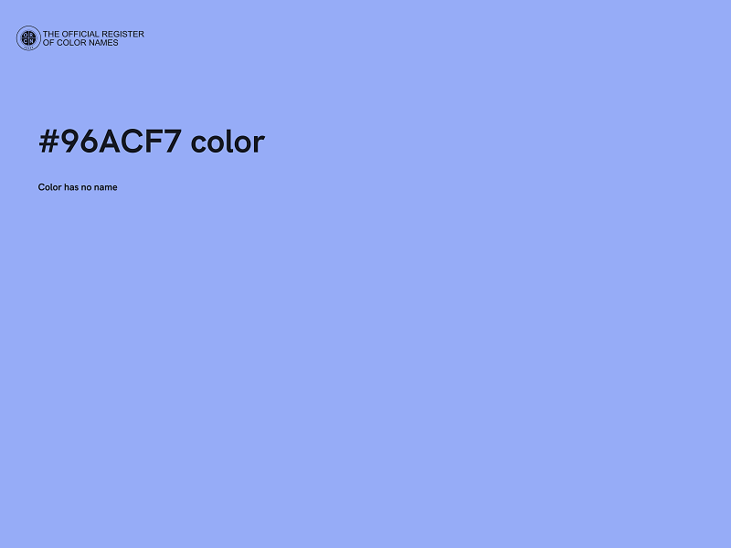 #96ACF7 color image