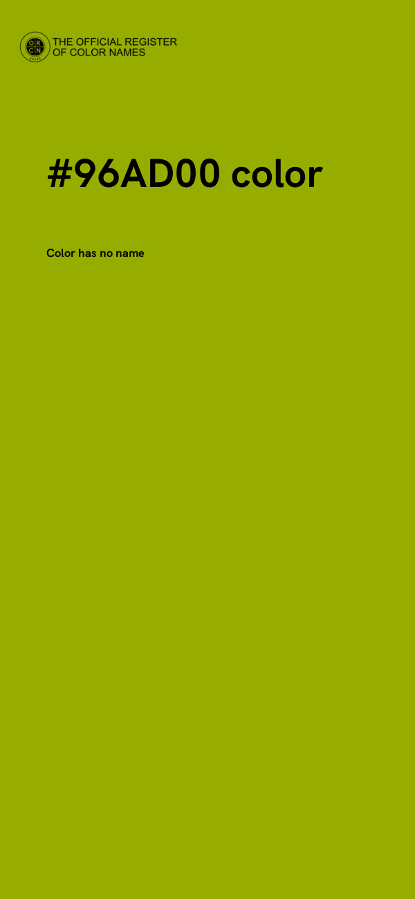 #96AD00 color image