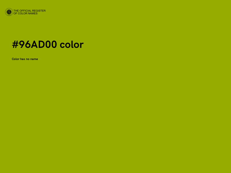 #96AD00 color image