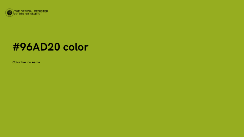 #96AD20 color image