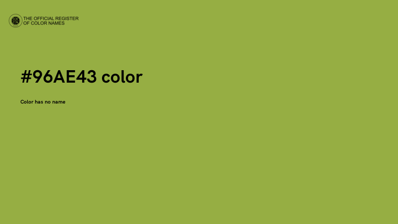 #96AE43 color image