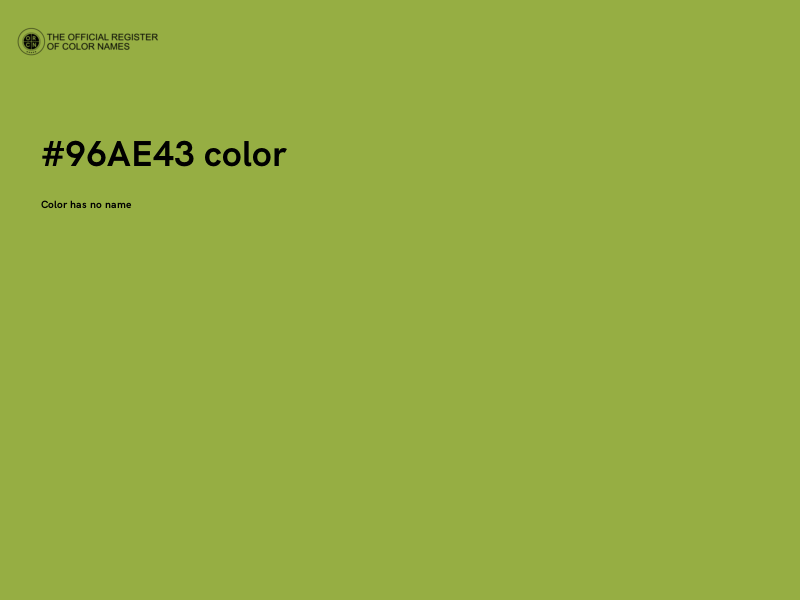 #96AE43 color image
