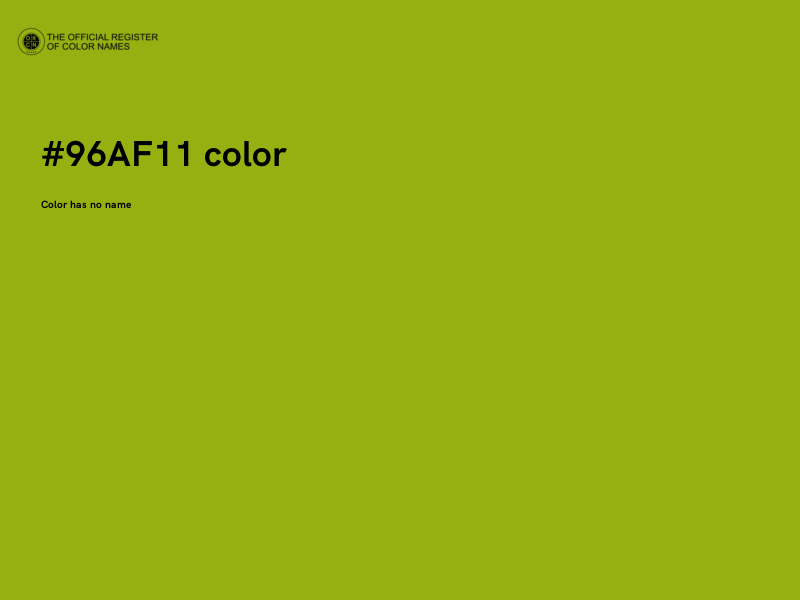 #96AF11 color image