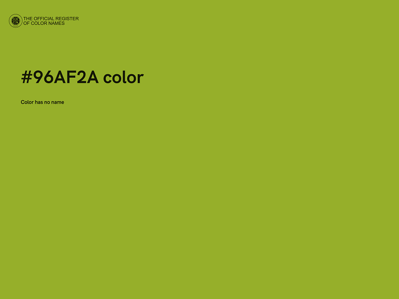 #96AF2A color image