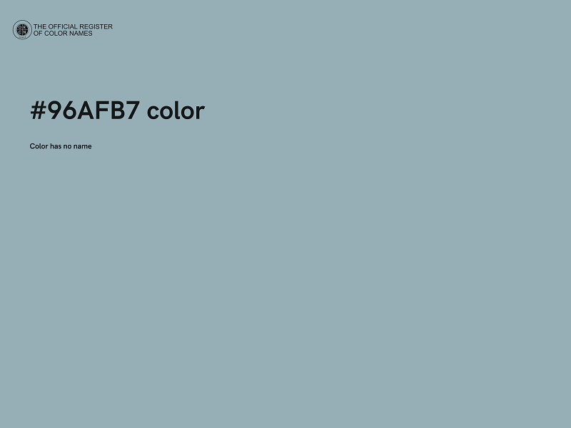 #96AFB7 color image