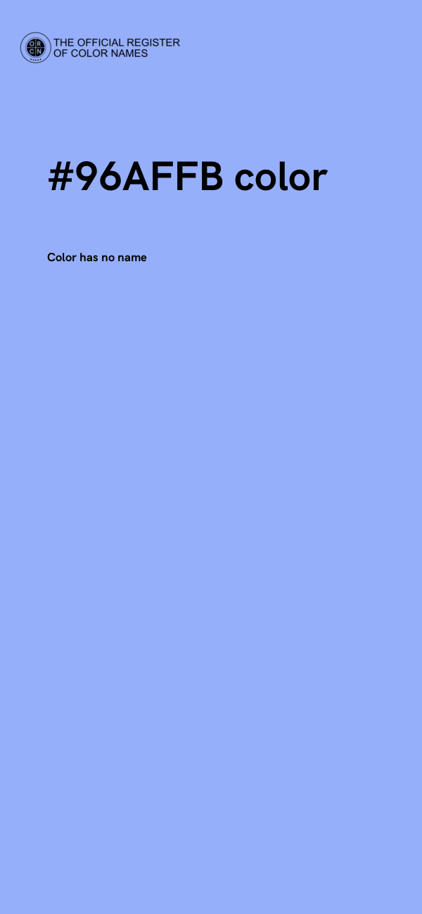 #96AFFB color image