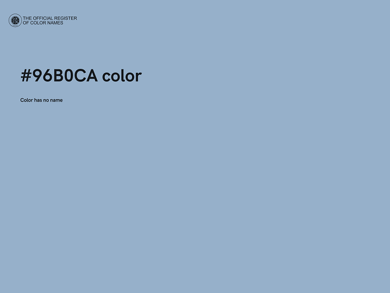 #96B0CA color image