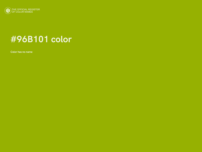 #96B101 color image