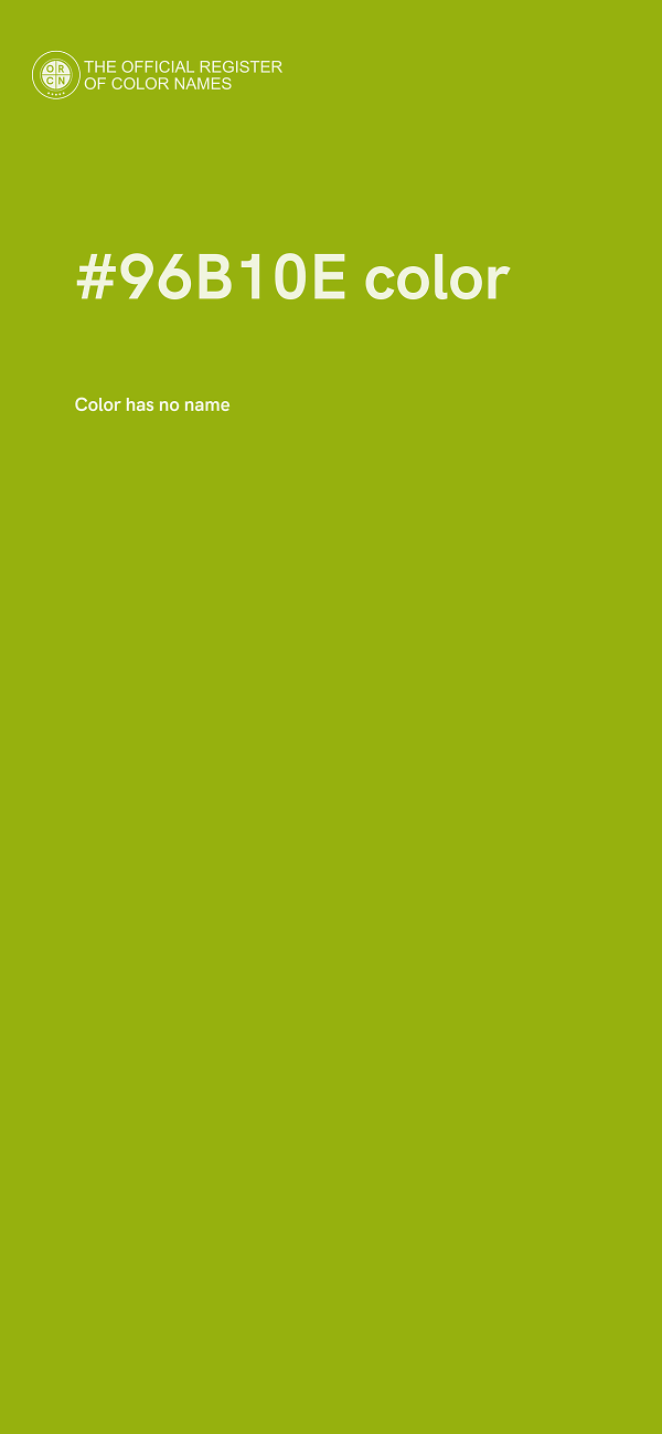 #96B10E color image