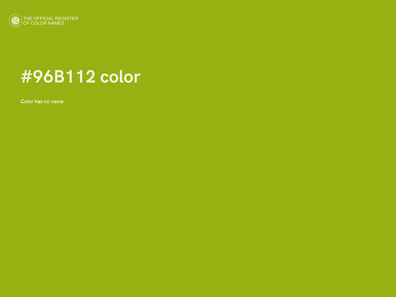 #96B112 color image