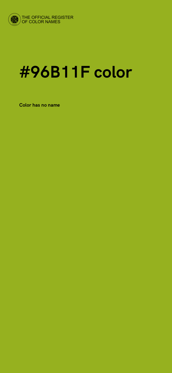#96B11F color image