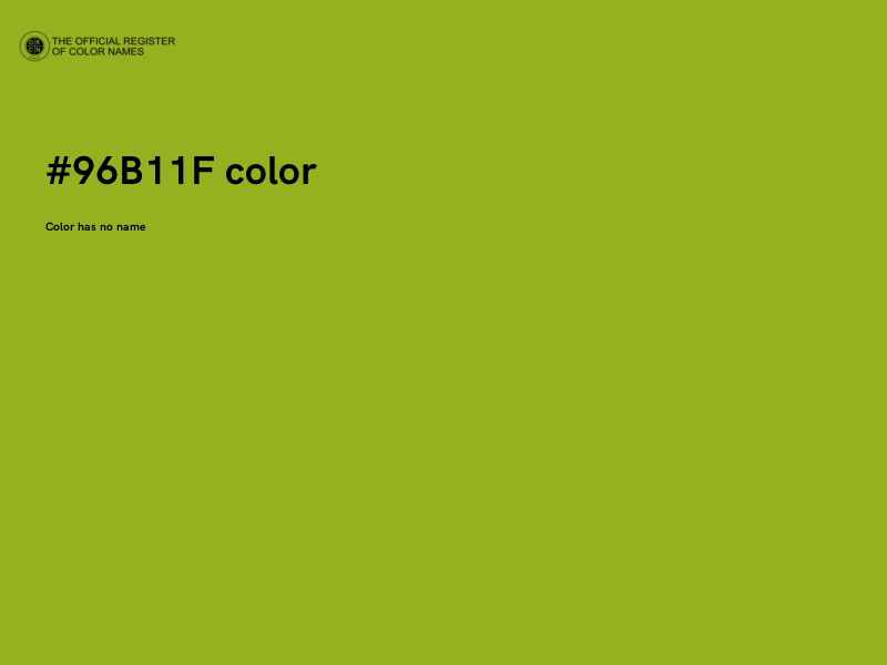 #96B11F color image
