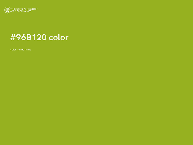 #96B120 color image