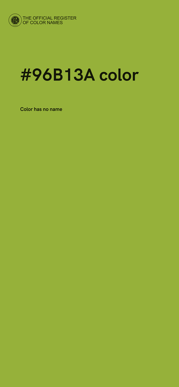 #96B13A color image