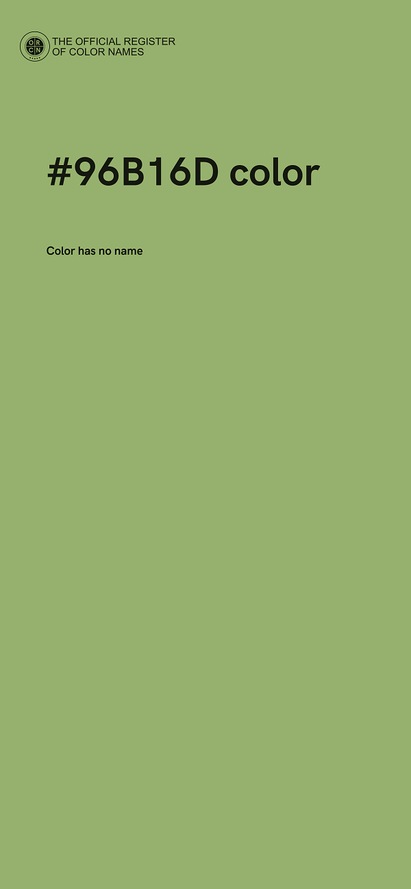 #96B16D color image